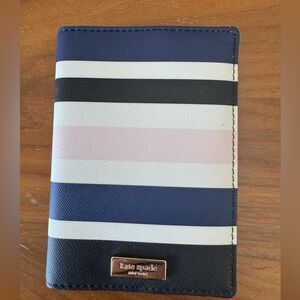 Kate Spade Multicolor Striped Passsport Holder